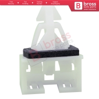 10 Pieces Bumper Retainer With Sealer White Nylon for Honda 71592 S5D 000 71592 S6A 000...