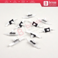 10 Pieces Drip Rail Moulding Clip White for Honda Acura 91528 SR4 003