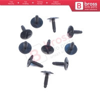 10 Pieces Headlight Screw in Retainer Black for VW 7H0915450