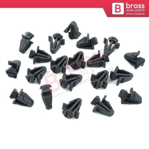 20 Pieces Radiator Front Grille Clips 01553 03831 62318 01WOO for Nissan