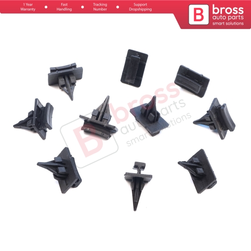 10 Pieces Window Side Trim Clips for Ford 4069906