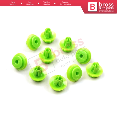 10 Pieces Door Panel Interior Trim Retainer Green Clips For Honda 91560 SZW 003