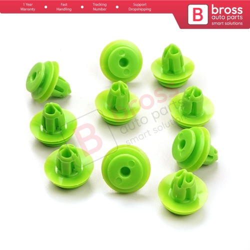 10 Pieces Door Panel Interior Trim Retainer Green Clips For Honda 91560 SZW 003