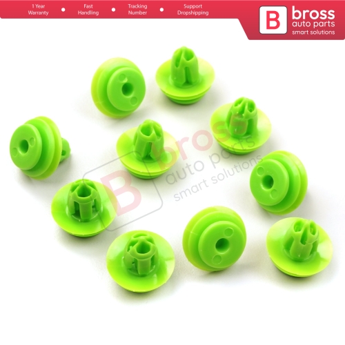 10 Pieces Door Panel Interior Trim Retainer Green Clips For Honda 91560 SZW 003