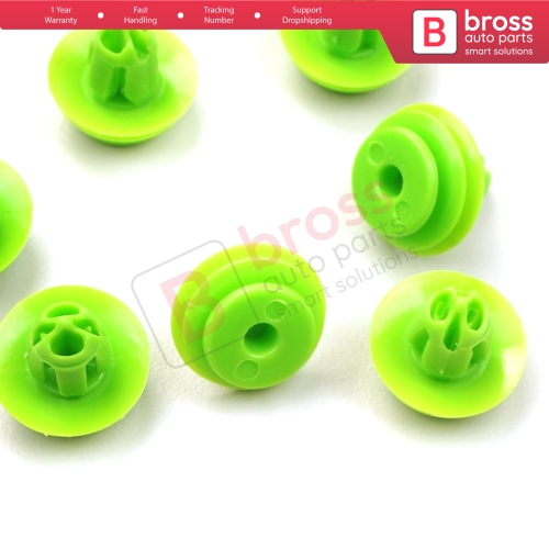 10 Pieces Door Panel Interior Trim Retainer Green Clips For Honda 91560 SZW 003