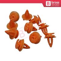 10 Pieces Door Trim Panel Retainer Orange Color for BMW and Ford 51411973500