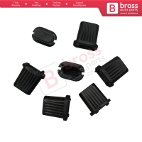 10 Pieces Side Moulding Clip BLACK 7703081185 699796 for Renault Megane Kangoo Clio Peugeot Citroen Dacia Opel