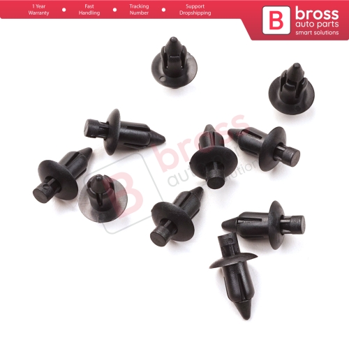 10 Pieces Push Type Retainer for Suzuki 09409083085ES Nissan 66824 01G00 Honda 90116 675 003ZA