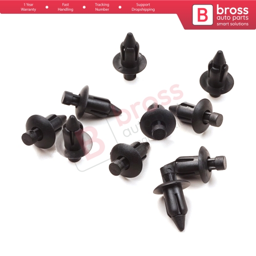 10 Pieces Push Type Retainer for Suzuki 09409083085ES Nissan 66824 01G00 Honda 90116 675 003ZA