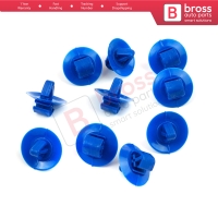 10 Pieces Side Moulding Clip 7703077420 Blue Color For Opel Nissan Iveco Renault