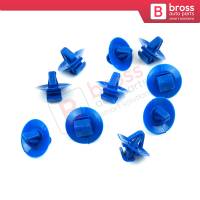 10 Pieces Side Moulding Clip 7703077420 Blue Color For Opel Nissan Iveco Renault