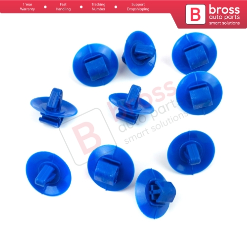 10 Pieces Side Moulding Clip 7703077420 Blue Color For Opel Nissan Iveco Renault