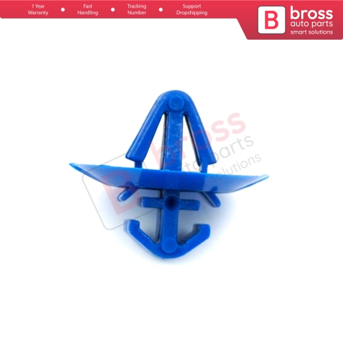 10 Pieces Side Moulding Clip 7703077420 Blue Color For Opel Nissan Iveco Renault