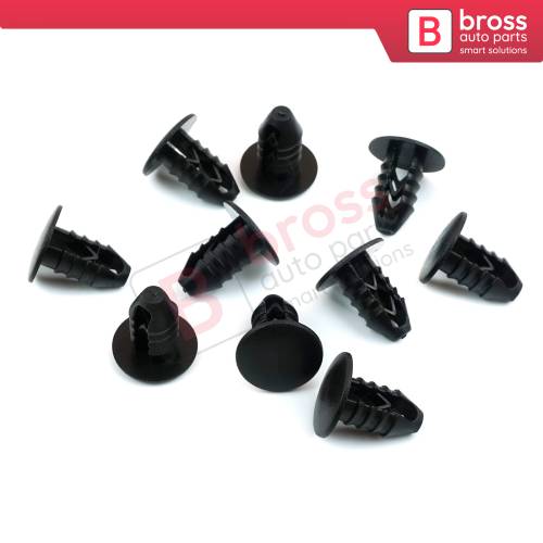 10 Pieces Fir Tree M.10 Clips For Renault Fiat Head Size 15.70 mm