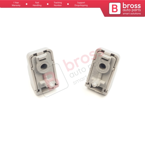 2 Pieces Sun Visor Holder Clips Hook Retainer Light Gray 735633192 For Fiat Tipo 356 Egea 2015-On