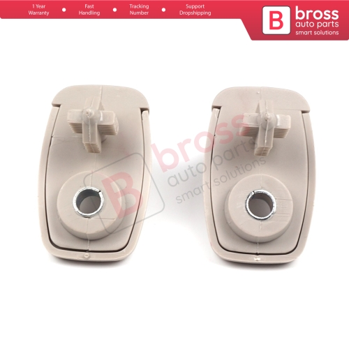 2 Pieces Sun Visor Holder Clips Hook Retainer Beige 735566854 For Fiat Ducato 250 Peugeot Boxer Citroen Jumper 2006-On