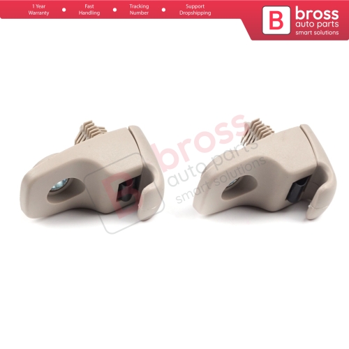 2 Pieces Sun Visor Holder Clips Hook Retainer Beige 735566854 For Fiat Ducato 250 Peugeot Boxer Citroen Jumper 2006-On