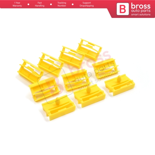 10 Pieces Rocker Panel Moulding Clamp Clips for BMW 3 Series E90 E91 2004-2012 51777166869