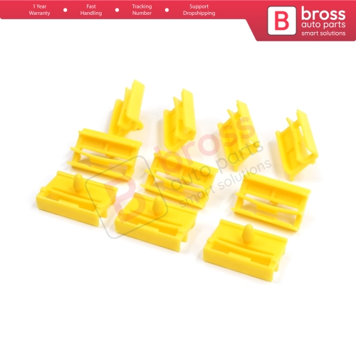 10 Pieces Rocker Panel Moulding Clamp Clips for BMW 3 Series E90 E91 2004-2012 51777166869