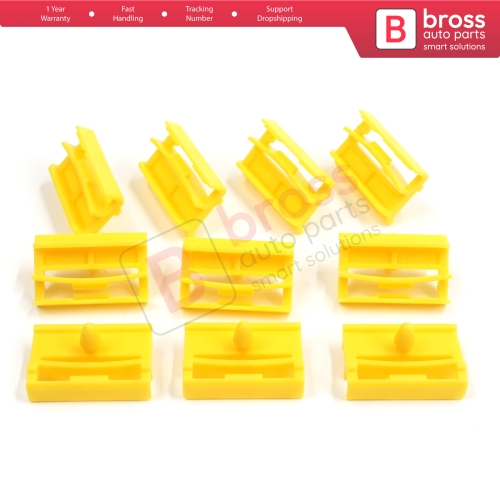 10 Pieces Rocker Panel Moulding Clamp Clips for BMW 3 Series E90 E91 2004-2012 51777166869