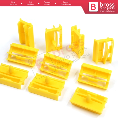 10 Pieces Rocker Panel Moulding Clamp Clips for BMW 3 Series E90 E91 2004-2012 51777166869