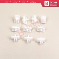 10 Pieces Door Body Trim Moulding Clamp Clips for BMW 5 Series E34 Alpina B10 1987-1995 4/5 Door 51131946258
