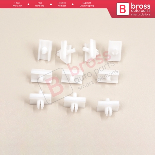 10 Pieces Door Body Trim Moulding Clamp Clips for BMW 5 Series E34 Alpina B10 1987-1995 4/5 Door 51131946258