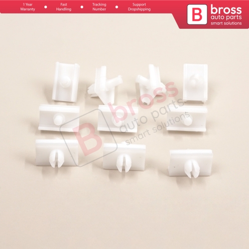 10 Pieces Door Body Trim Moulding Clamp Clips for BMW 5 Series E34 Alpina B10 1987-1995 4/5 Door 51131946258