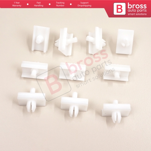 10 Pieces Door Body Trim Moulding Clamp Clips for BMW 5 Series E34 Alpina B10 1987-1995 4/5 Door 51131946258