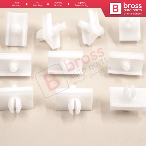 10 Pieces Door Body Trim Moulding Clamp Clips for BMW 5 Series E34 Alpina B10 1987-1995 4/5 Door 51131946258