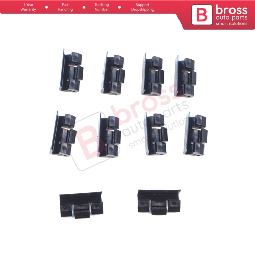 10 Pieces Roof Drip Rail Moulding Clamp for BMW 5 Series E34 7 Series E32 E38 51131924953