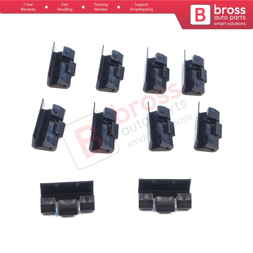10 Pieces Roof Drip Rail Moulding Clamp for BMW 5 Series E34 7 Series E32 E38 51131924953