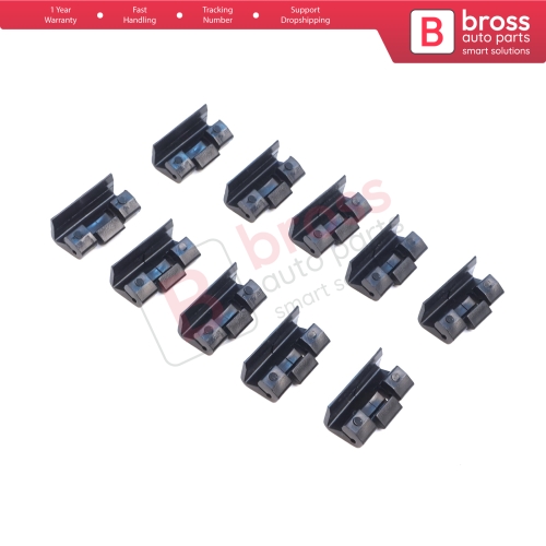 10 Pieces Roof Drip Rail Moulding Clamp for BMW 5 Series E34 7 Series E32 E38 51131924953