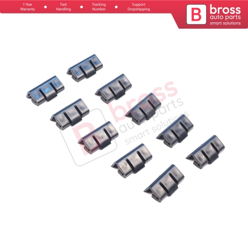 10 Pieces Roof Drip Rail Moulding Clamp for BMW 5 Series E34 7 Series E32 E38 51131924953