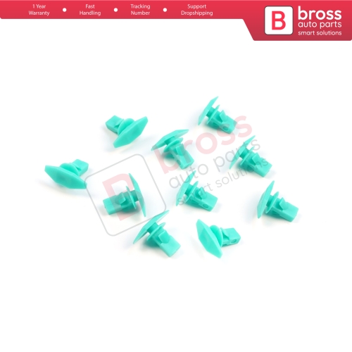 10 Pieces Door Weatherstrip Seal Retainer Clip For Honda Acura 91568SR2003, 91568-SR2-003 