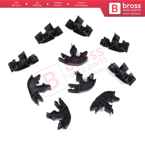10 Pieces Bonnet Hood Support Bracket Clip for Vauxhall Opel GM 09114314...