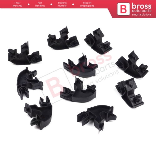 10 Pieces Bonnet Hood Support Bracket Clip for Vauxhall Opel GM 09114314...