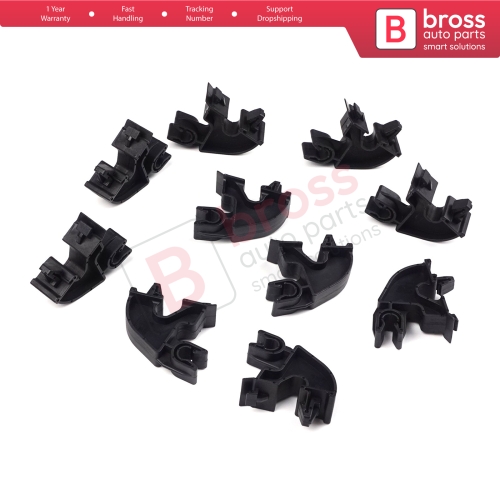 10 Pieces Bonnet Hood Support Bracket Clip for Vauxhall Opel GM 09114314...