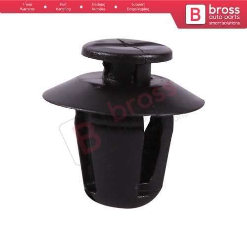 10 Pieces Side Moulding Clip Black for Citroën 8565.35 Peugeot...