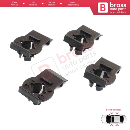 4 Pieces Window Fixer Clips 51338218383 for BMW 3 Series E46 1997-2006