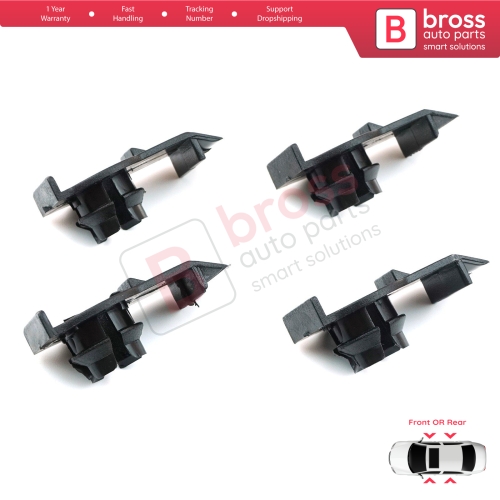 4 Pieces Window Fixer Clips 51338218383 for BMW 3 Series E46 1997-2006
