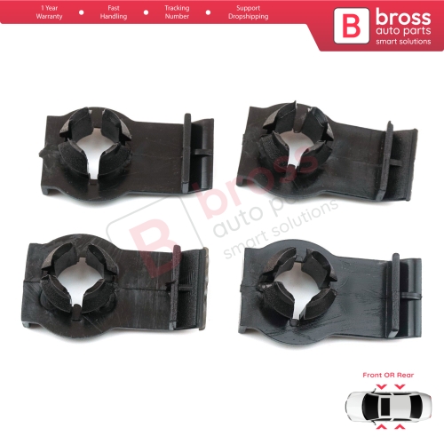 4 Pieces Window Fixer Clips 51338218383 for BMW 3 Series E46 1997-2006