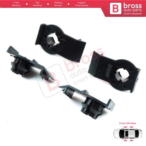 4 Pieces Window Fixer Clips 51338218383 for BMW 3 Series E46 1997-2006