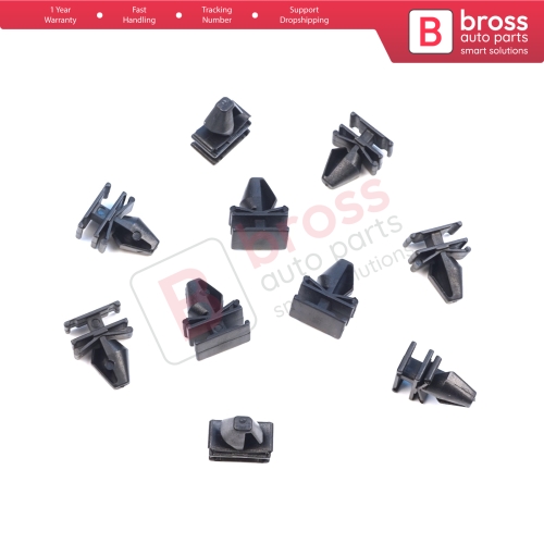 10 Pieces Side Moulding Clips for Renault 7701070813 for Renault Megane 3 Velsatis