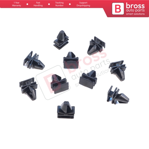 10 Pieces Side Moulding Clips for Renault 7701070813 for Renault Megane 3 Velsatis