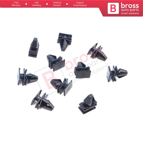 10 Pieces Side Moulding Clips for Renault 7701070813 for Renault Megane 3 Velsatis