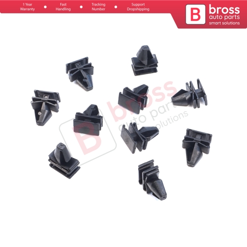 10 Pieces Side Moulding Clips for Renault 7701070813 for Renault Megane 3 Velsatis