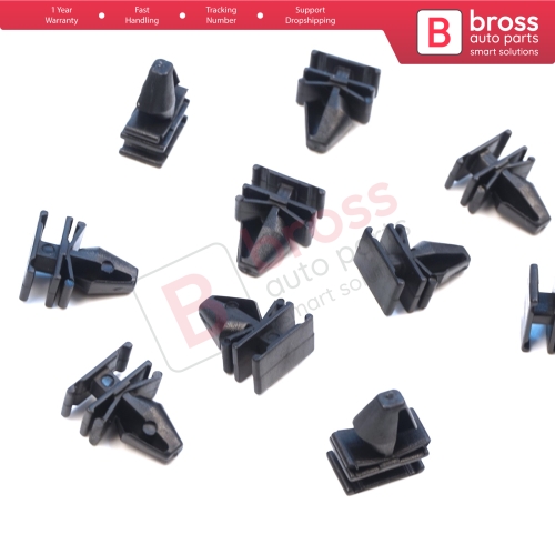 10 Pieces Side Moulding Clips for Renault 7701070813 for Renault Megane 3 Velsatis