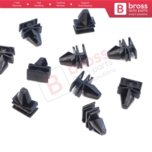 10 Pieces Side Moulding Clips for Renault 7701070813 for Renault Megane 3 Velsatis