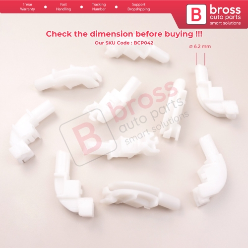 10 Pieces Cable End Rope Dowel for Window Regulator Winder Mechanism Type BCP042